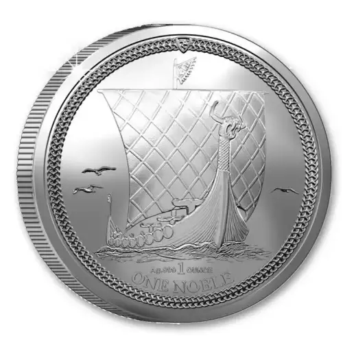 2024 1 oz The Isle of Man Noble .999 Silver BU Coin (3)