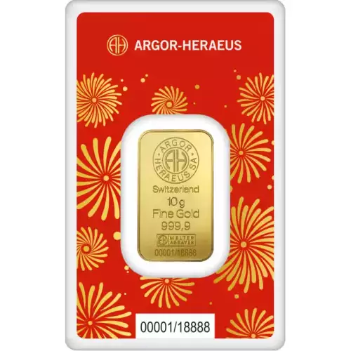 2024 10g Argor-Heraeus Lunar Year of the Snake .9999 Gold Bar in Assay (3)