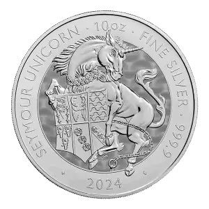 2024 10oz British The Royal Beast - Silver Seymour Unicorn (2)