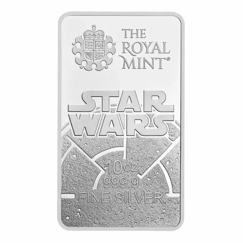 2024 10oz Great Britain Royal Mint Star Wars: Dark Side .9999 Silver Bar (2)