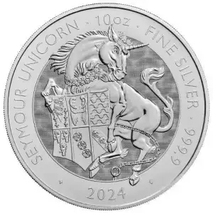 2024 10oz  Tudor Beasts Series - The Seymour Unicorn .9999 Silver BU Coin [DUPLICATE for #546306]