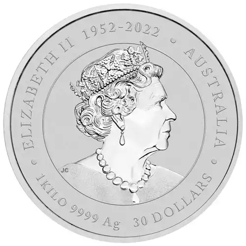 2024 1kg Australia Perth Mint Lunar Series III - Year of the Dragon .9999 Silver Coloured Coin w/ Gold Privy Mark