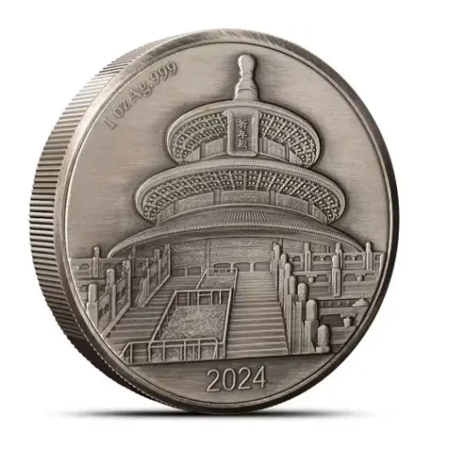 2024 1oz 35th Anniversary of the Dragon and Phoenix - Pearl of Wisdom Window Antiqued .999 Silver Medal (2)