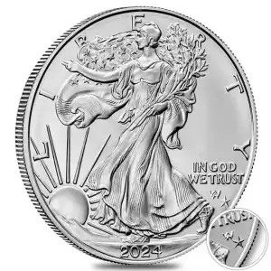 2024 1oz American Silver Eagle Star Privy Silver Coin