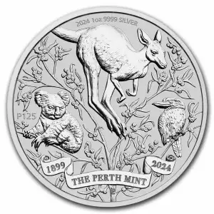 2024 1oz Australia 125th Ann. of Perth Mint .999 Silver Coin BU (4)