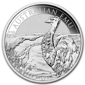 2024 1oz Australia Perth Mint Emu .999 Silver BU Coin (2)