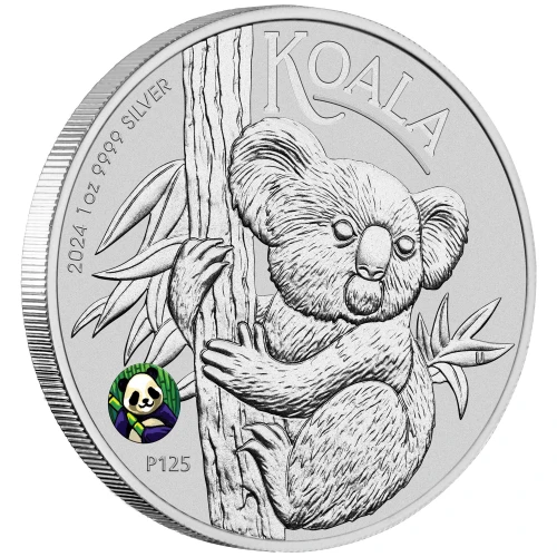2024 1oz Australia Perth Mint Koala BICE Edition Panda Privy .999 Silver Coin In Card (2)