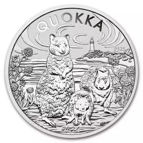 2024 1oz Australia Quokka .9999 Silver BU Coin  (3)