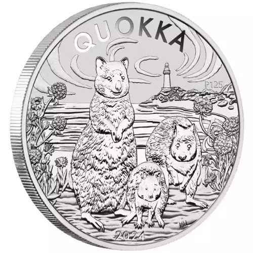 2024 1oz Australia Quokka .9999 Silver BU Coin 