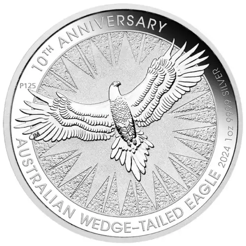 2024 1oz Australia Wedge Tailed Eagle 10th Anniversary .9999 Silver Coin BU (2)