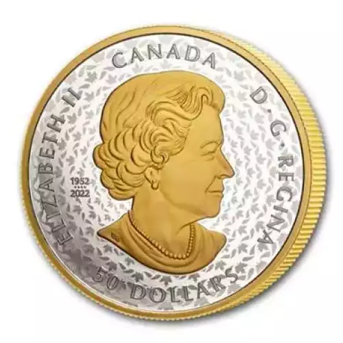  2024 1oz Canada Peace Dollar Ultra High Relief .9999 Silver Gilt Proof $1 Coin