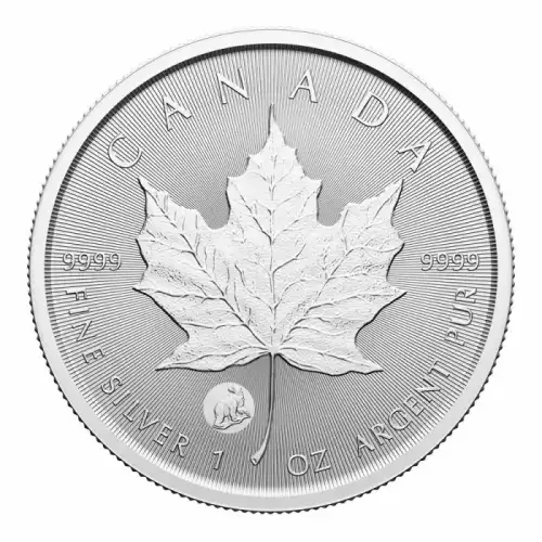 2024 1oz Canadian Treasured Maple Leaf .9999 Silver w/ Polar Bear Privy in Assay Card (2)