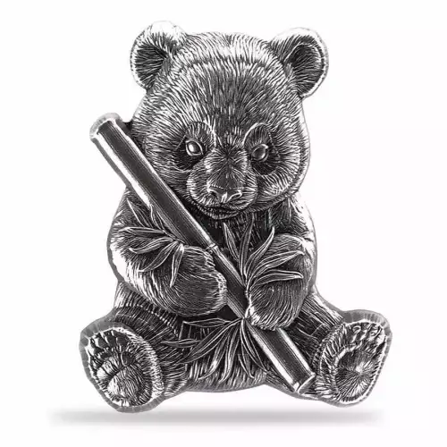 2024 1oz Chad Panda Shaped .999 Silver Coin (4)