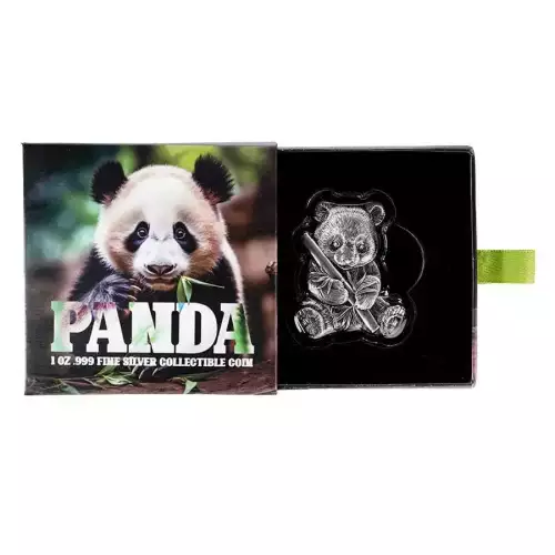 2024 1oz Chad Panda Shaped .999 Silver Coin (3)