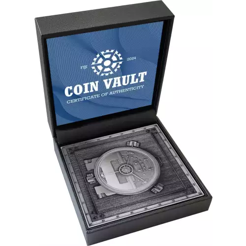 2024 1oz Fiji Coin Vault 999 Silver Antiqued Coin