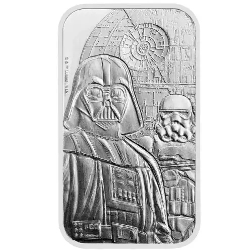2024 1oz Great Britain Royal Mint Star Wars: Dark Side .9999 Silver Bar (2)