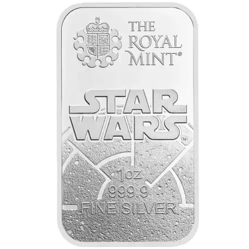 2024 1oz Great Britain Royal Mint Star Wars: Dark Side .9999 Silver Bar