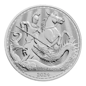 2024 1oz Great Britain St George and the Dragon .999 Silver Coin