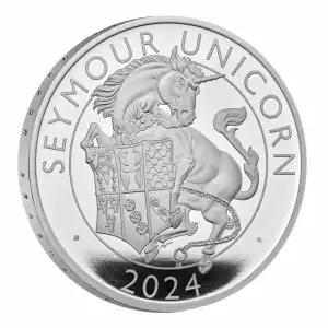 2024 1oz Great Britain The Royal Tudor Beasts - The Seymour Unicorn .999 Silver Proof Coin