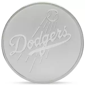 2024 1oz New Zealand Mint Officially Licensed Major League Baseball (MLB) Los Angeles Dodgers .999 Silver Round