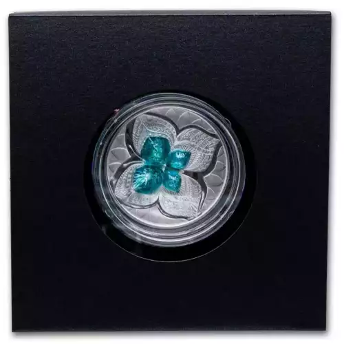 2024 1oz Niue Butterfly Real Czech Crystal .999 Silver Proof Coins  (4)