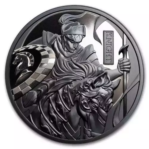2024 1oz Niue Chess Series Knight .999 Silver Proof Coin (4)