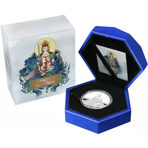 2024 1oz Samoa Twelve Heavenly Generals - Manjusri VS Dragon .999 Silver Proof