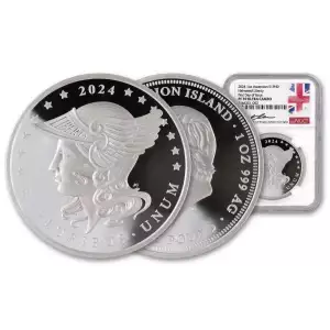 2024 1oz Silver Helmeted Liberty NGC PF70UC FDOI Jody Clark Signature