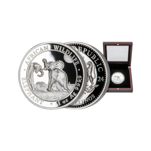 2024 1oz Somalia Elephant High Relief Proof Silver Coin (3)