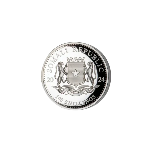 2024 1oz Somalia Elephant High Relief Proof Silver Coin (4)