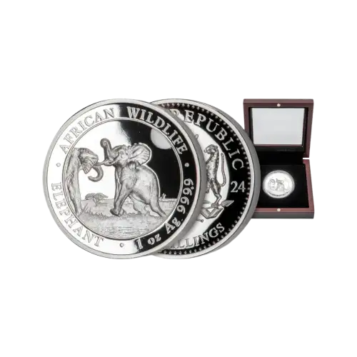 2024 1oz Somalia Elephant High Relief Proof Silver Coin (3)