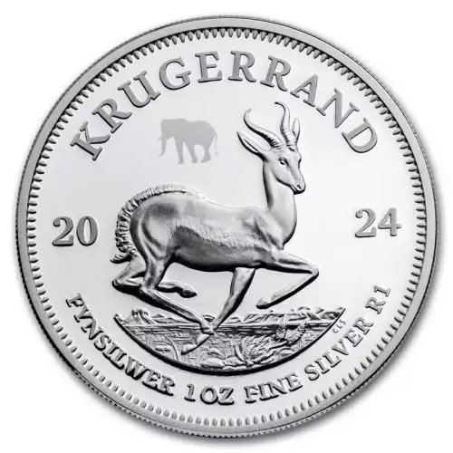 2024 1oz South Africa Big Five Series III - Elephant & Krugerrand with Elephant Privy .999 Silver Proof 2 Coin Set (5)