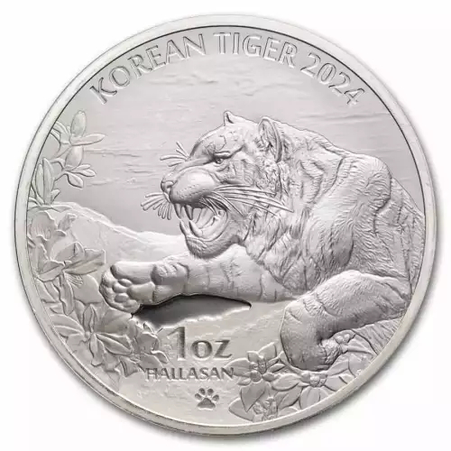 2024 1oz South Korea Tiger .999 Silver Coins (3)