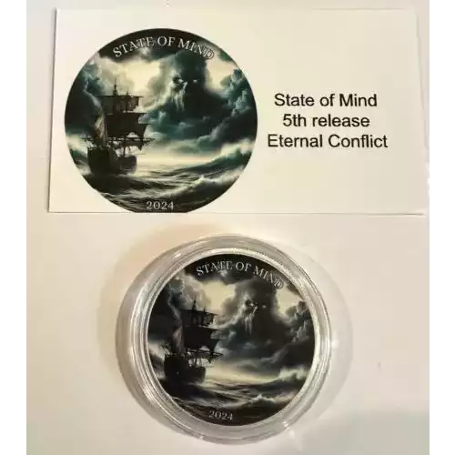2024 1oz State of Mind Series - Eternal Conflict .999 Silver Art Round (3)