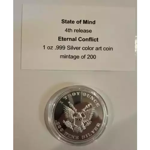 2024 1oz State of Mind Series - Eternal Conflict .999 Silver Art Round (2)