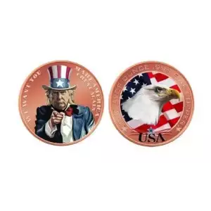 2024 1oz TRUMP We Want You To Make America Great Again 1 oz Copper Colorized Round