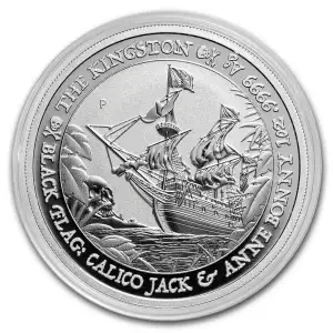 2024 1oz Tuvalu Black Flag: The Kingston .9999 Silver BU Coin (4)