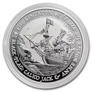 2024 1oz Tuvalu Black Flag: The Kingston .9999 Silver BU Coin (4)