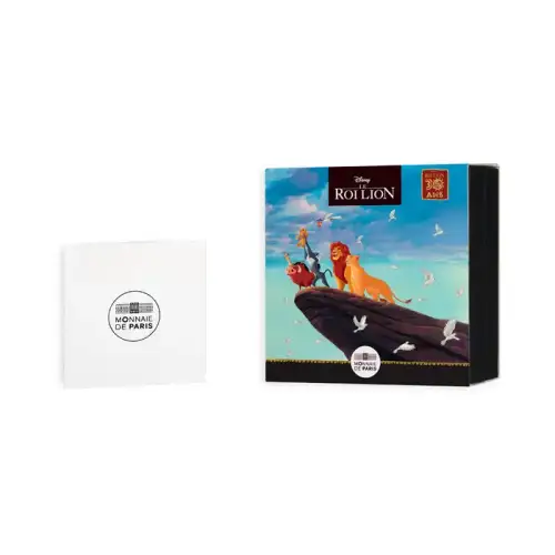 2024 22.2g France Disney Lion King Colorized Proof .999 Silver Coin  (3)