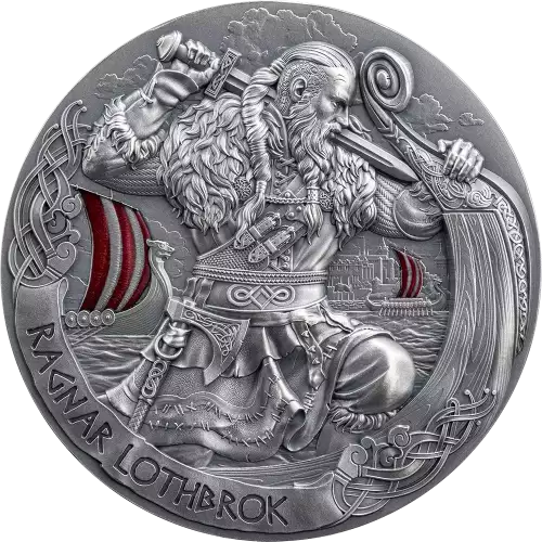 2024 2oz Cameroon The Way of Valhalla Ragnar Lothbrok .999 Silver Coin (5)