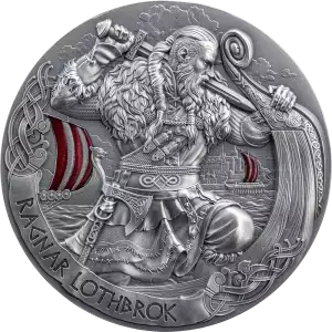 2024 2oz Cameroon The Way of Valhalla Ragnar Lothbrok .999 Silver Coin (5)