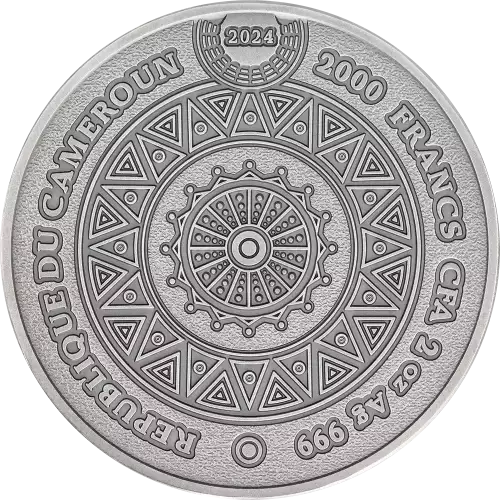 2024 2oz Cameroon Tribal Spirit Comanche .999 Silver Coin (5)