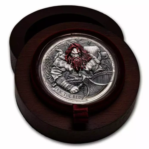 2024 2oz Cameroon Way to Valhalla Series - Erik the Red .999 Silver Coin (2)
