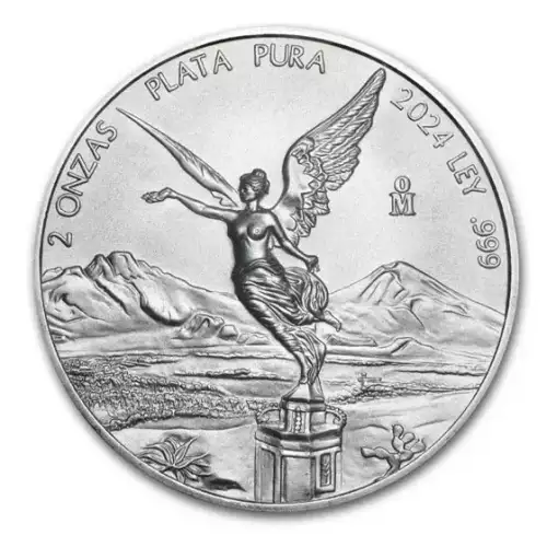 2024 2oz Mexican .999 Silver Libertad BU