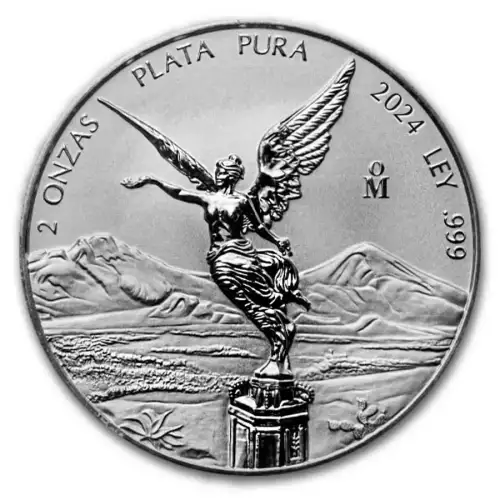 2024 2oz Mexican Reverse Proof .999 Silver Libertad