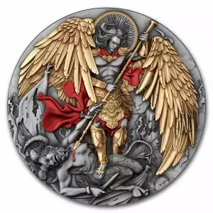 2024 2oz Niue St. Michael Angel .999 Silver Coin (2)