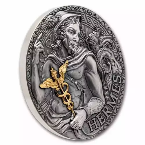 2024 3oz Cameroon Greek Mythology Series: Hermes .999 Silver Coin (5)