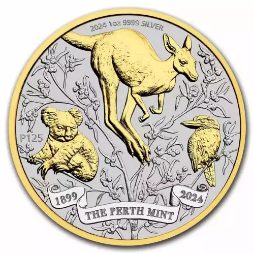 2024 4 x 1oz Australia Perth Mint’s 125th Anniversary .9999 Silver Typeset Collection (3)