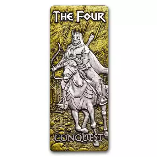 2024 4x 1oz Barbados Four Horsemen of the Apocalypse .999 Silver Bar Coin Set (4)