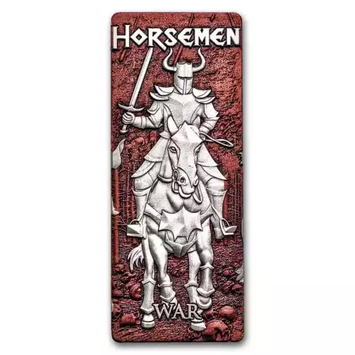 2024 4x 1oz Barbados Four Horsemen of the Apocalypse .999 Silver Bar Coin Set (5)